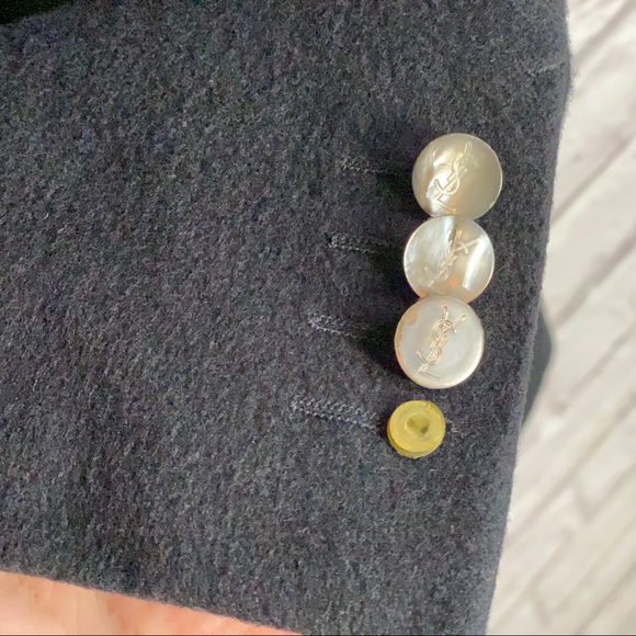 Vintage YSL Wool & Cashmere Blazer - Picture 7 of 8